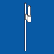 A ground spike base for a flagpole